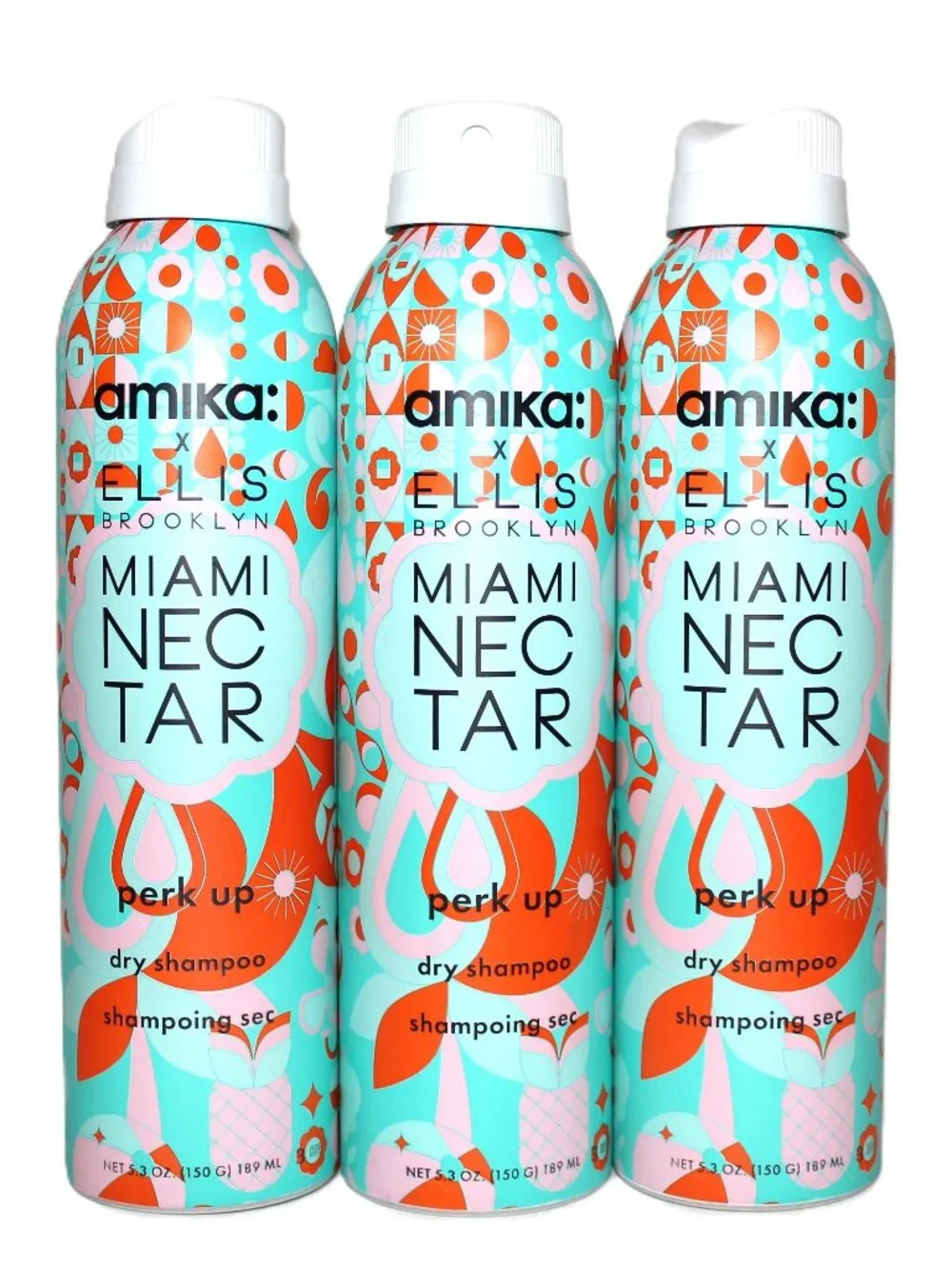 Amika x Ellis Brookyln Miami Nectar Perk Up Dry Shampoo 5.3 fl.oz, Pack Of 3
